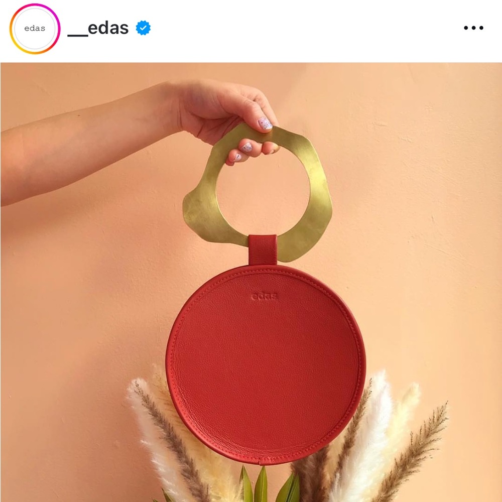 Edas nimbus round leather bag
